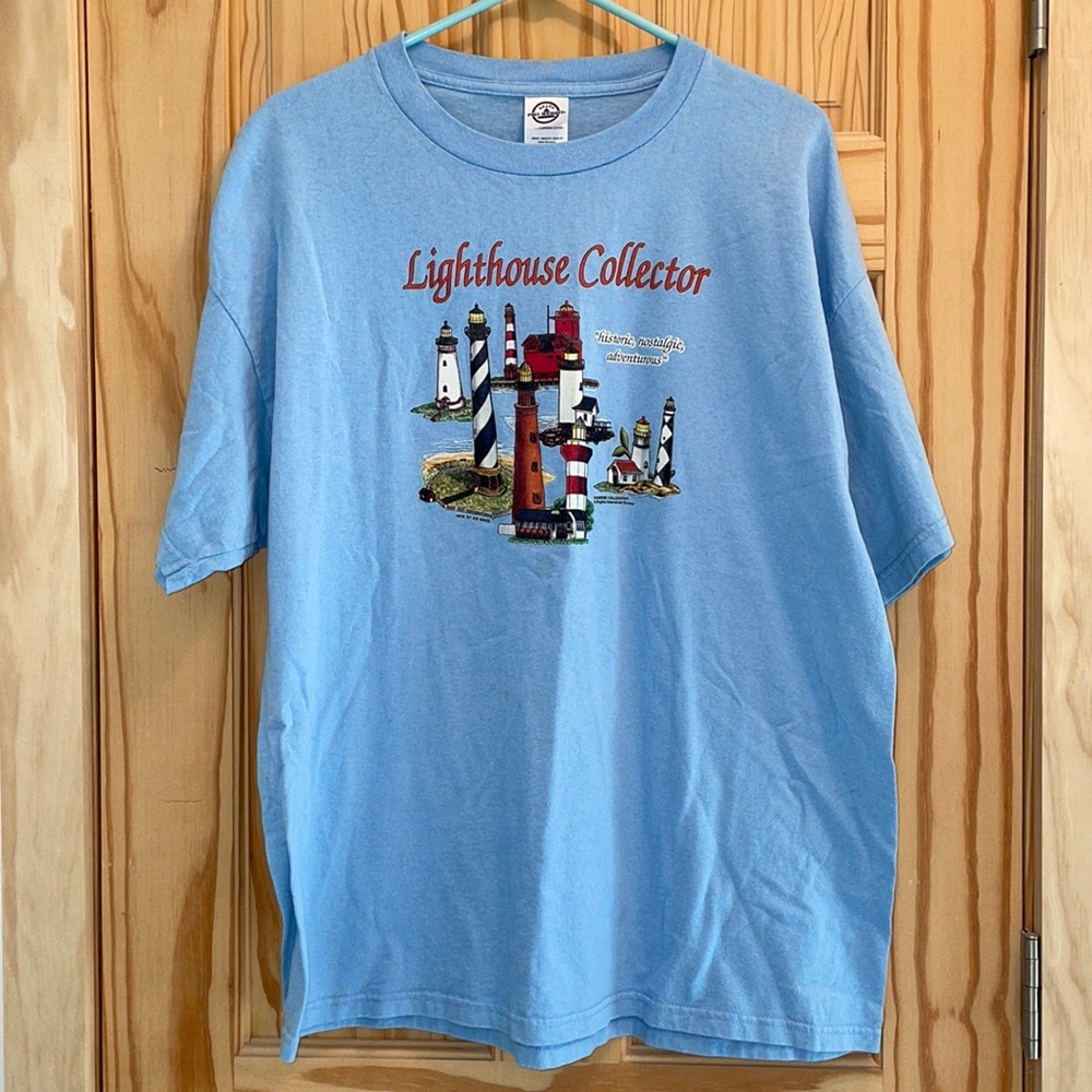 EUC Lighthouse Collector Tee Shirt t-shirt Adult XLarge XL Cape Hatteras